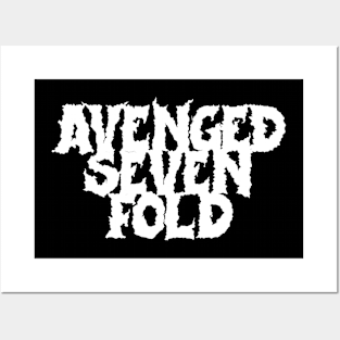 avenged font Posters and Art